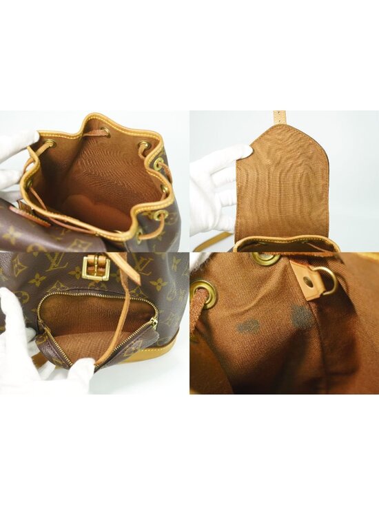Louis Vuitton LV Mini Montsouris Monogram Backpack Brown main image 9